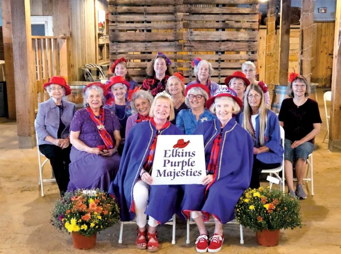 Elkins Purple Majesties gather
